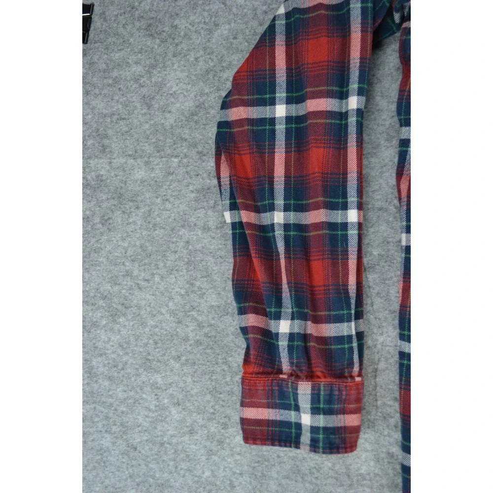 Polo‎ Ralph Lauren Red Plaid LS Button Down Front Flannel Shirt Mens Size XL
